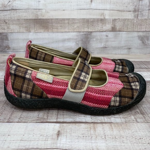 Keen Shoes - Keen Harvest Plaid Patchwork Mary Jane Flats 9.5